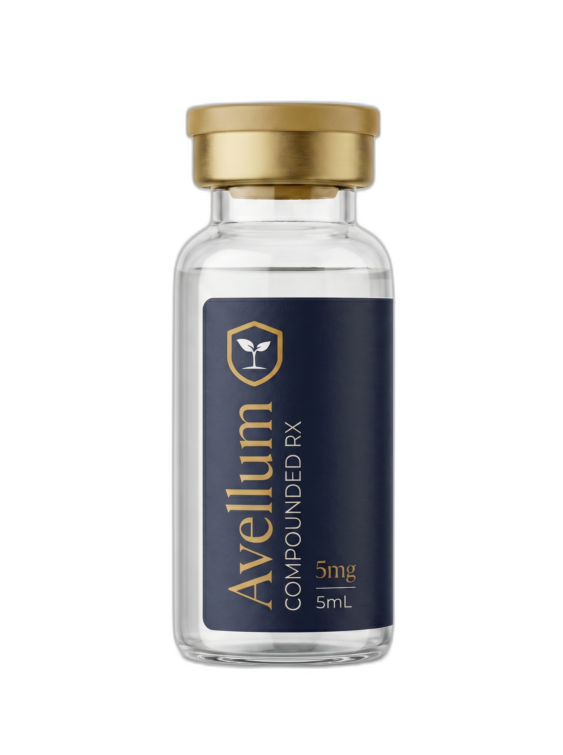 Compounded semaglutide GLP-1 vial from Avellum Health 503A licensed pharmacy